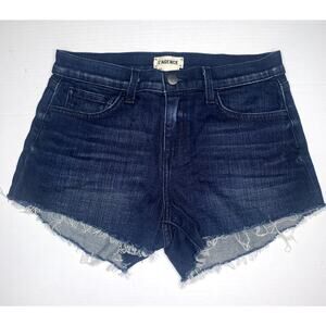 L'Agence Women's Blue Audrey Denim Shorts‎ Size 25